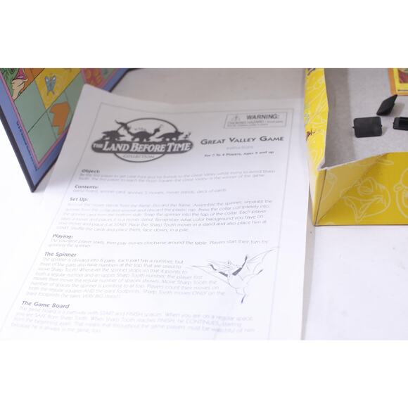 The Land Before Time, Great Valley Game, Pressman, Dinosaurs, Board Game - Picture 3 of 5